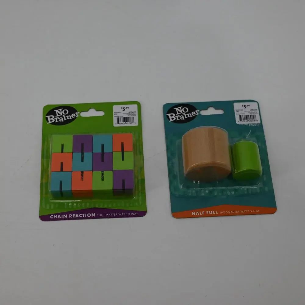 No Brainer Half Full Chain Reaction Puzzle Toy Brain Teaser